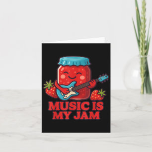 Muziek Is Mijn Jam Schattige Retro Muziekleraar Ku Kaart