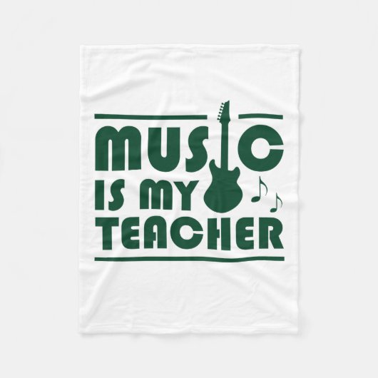 Muziek is mijn leraar fleece deken (Voorkant)
