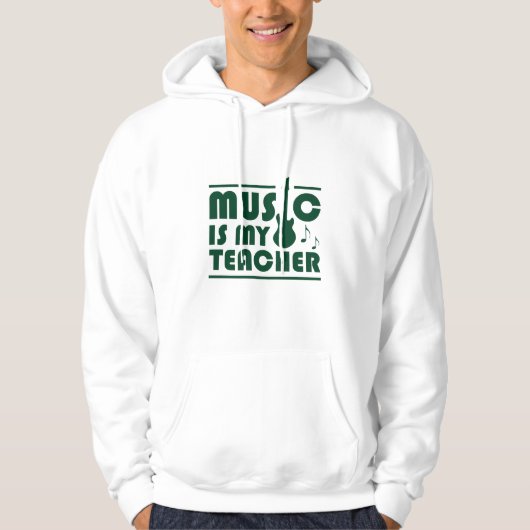 Muziek is mijn leraar hoodie (Voorkant)