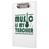 Muziek is mijn leraar klembord (Links)