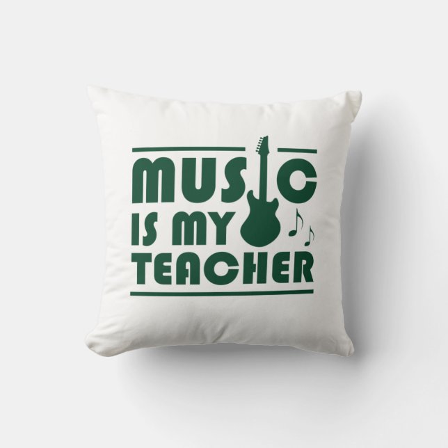 Muziek is mijn leraar kussen (Voorkant)