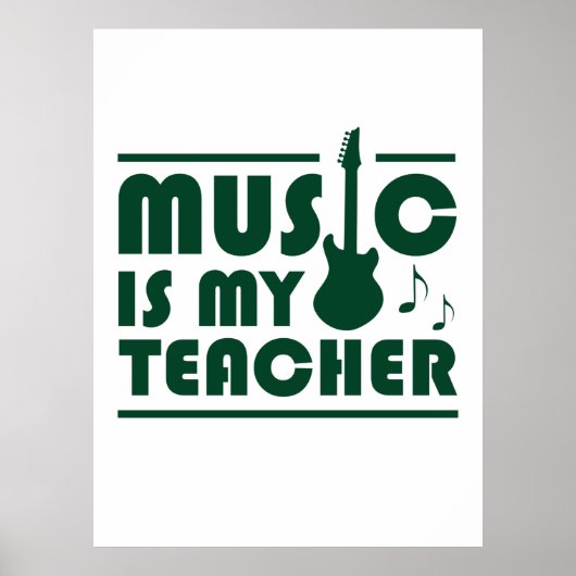 Muziek is mijn leraar poster (Voorkant)
