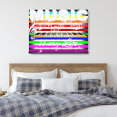 Muziek is mijn leven canvas afdruk (Insitu (Slaapkamer))