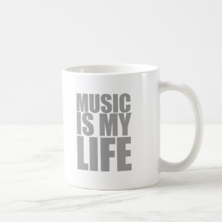 Muziek is mijn leven - DJ Disk Jockey Audio Koffiemok