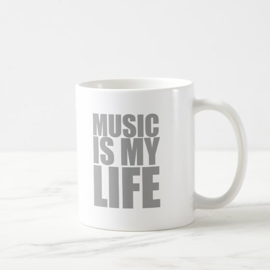 Muziek is mijn leven - DJ Disk Jockey Audio Koffiemok (Rechts)