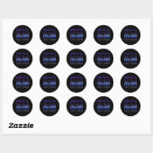 Muziek is mijn leven equalizer DJ Funny Quotes Ronde Sticker (Vel)
