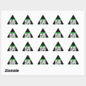 Muziek is mijn leven groen sticker (Vel)