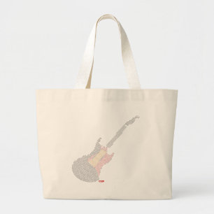Muziek is mijn leven grote tote bag