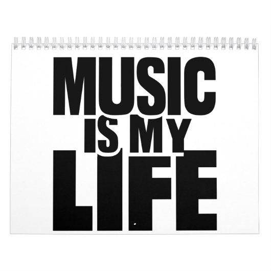 Muziek is mijn leven kalender (Hoes)