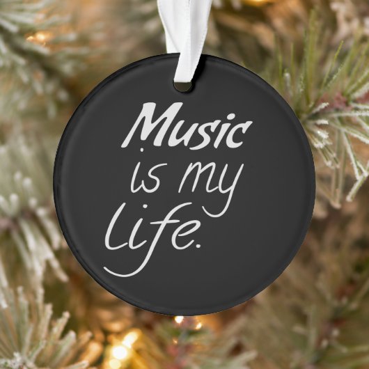 Muziek is mijn leven ornament (Boom)