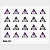 Muziek is mijn leven Paars Sticker (Vel)