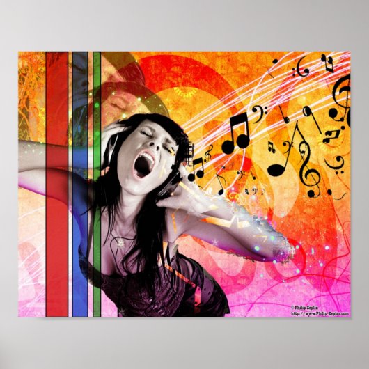 Muziek is mijn leven poster (Voorkant)