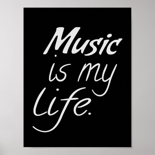 Muziek is mijn leven poster (Voorkant)