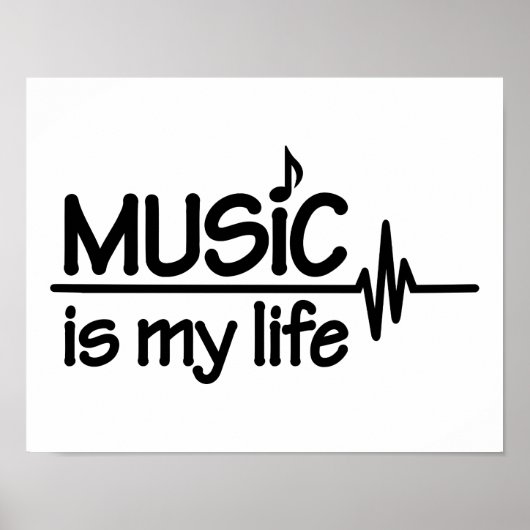 Muziek is mijn leven poster (Voorkant)