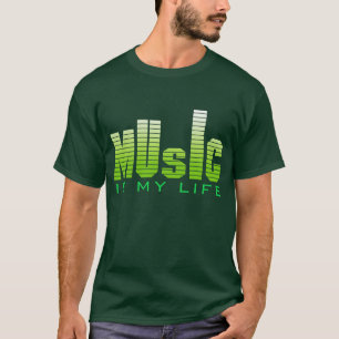 Muziek is mijn leven t-shirt