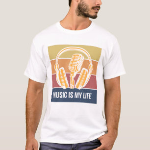Muziek is mijn leven t-shirt