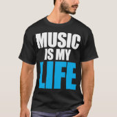 Muziek is mijn leven t-shirt (Voorkant)