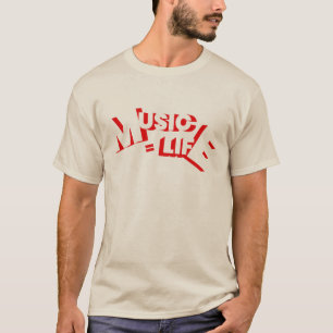 Muziek is mijn leven t-shirt