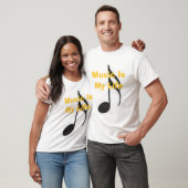 Muziek is mijn leven t-shirt (Unisex)