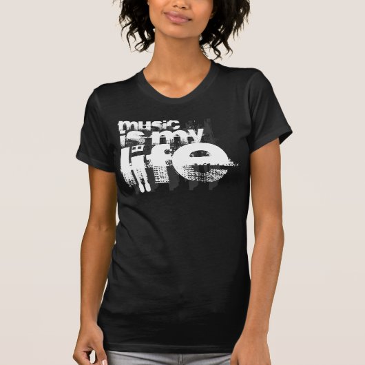 Muziek is mijn leven T-shirts (Voorkant)