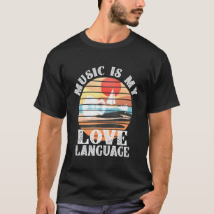 Muziek is mijn liefdestaal- Gitarist T-shirt
