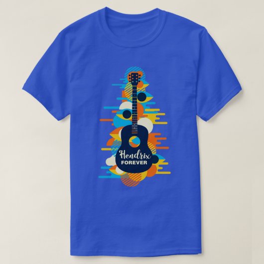 Muziek is mijn liefdestaal Jimi Hendrix voor altij T-shirt (Design voorkant)