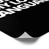 Muziek is mijn liefdestaal poster (Hoek)