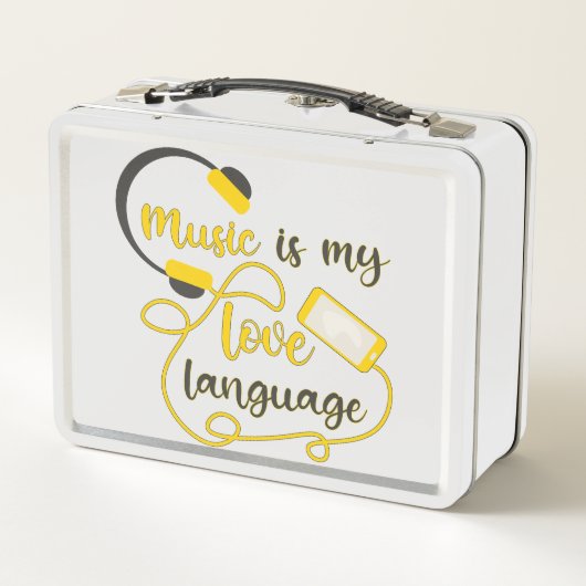 Muziek is mijn liefdestaal romantische zin (Achterkant)