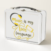 Muziek is mijn liefdestaal romantische zin (Voorkant)