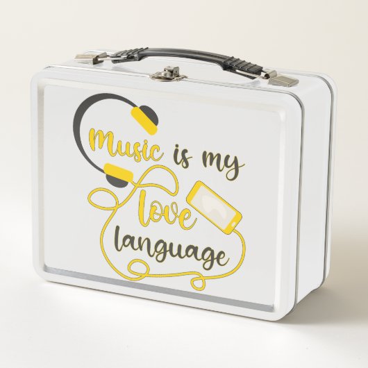 Muziek is mijn liefdestaal romantische zin (Voorkant)