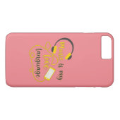 Muziek is mijn liefdestaal romantische zin Case-Mate iPhone case (Achterkant (Horizontaal))