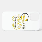 Muziek is mijn liefdestaal romantische zin Case-Mate iPhone case (Achterkant (horizontaal))
