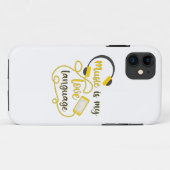 Muziek is mijn liefdestaal romantische zin Case-Mate iPhone case (Achterkant (horizontaal))