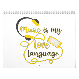 Muziek is mijn liefdestaal romantische zin kalender