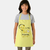 Muziek is mijn liefdestaal romantische zin schort (Insitu)