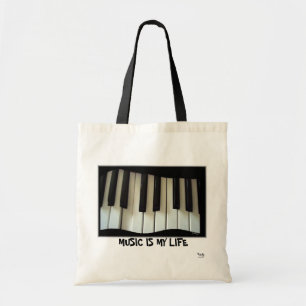 Muziek is mijn Life Canvas tas