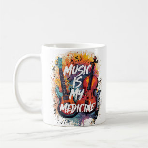 Muziek is mijn medicijn koffiemok