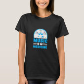 Muziek is mijn medicijnmuzikant Melody T-shirt (Voorkant)