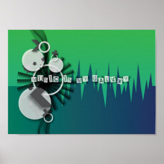 Muziek is mijn melkweg poster