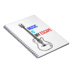 Muziek is mijn ontsnapping notitieboek