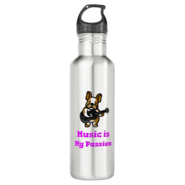 Muziek is mijn passie waterfles 
