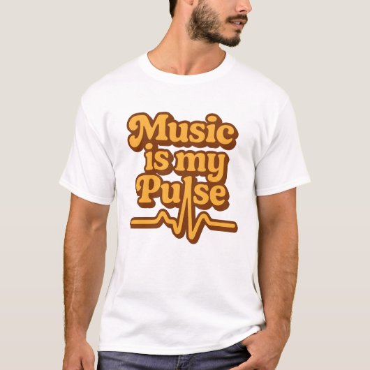 Muziek is mijn Pulse T-shirt (Voorkant)