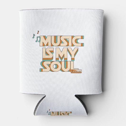 Muziek is mijn sol blikjeskoeler (Voorkant)