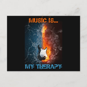 MUZIEK IS MIJN THERAPIE BRIEFKAART