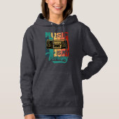 MUZIEK IS MIJN THERAPIE HOODIE (Voorkant)