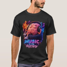 Muziek is mijn therapie Neon Grafische Brain Loung