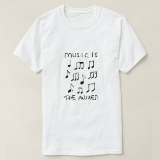 Muziek is mijn Therapy Drawing Print Poster T-shirt