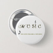 muziek is mijn universum Christelijke Music Button (Voorkant /achterkant)