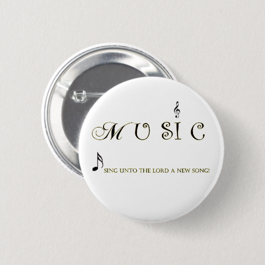 muziek is mijn universum Christelijke Music Button (Voorkant /achterkant)