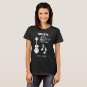 Muziek is mijn Vibe T-shirt (Voorkant volledig)